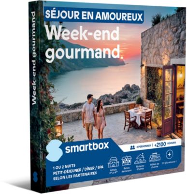 Coffret cadeau SMARTBOX Séjour en amoureux  - Week-end gourmand