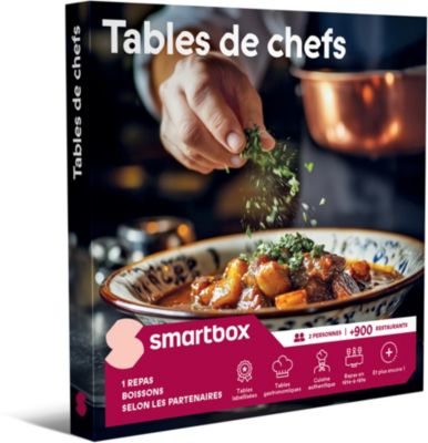 Coffret cadeau SMARTBOX Tables de chefs