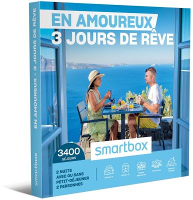 Coffret cadeau SMARTBOX 3 jours de reve en amoureux | Boulanger