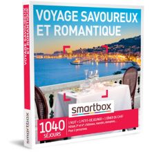 Coffret cadeau SMARTBOX Voyage savoureux et romantique