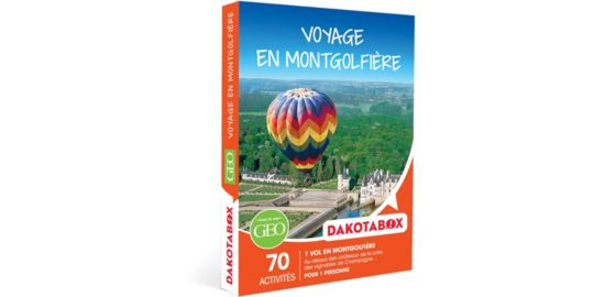 Coffret cadeau DAKOTABOX VOYAGE EN MONTGOLFIERE