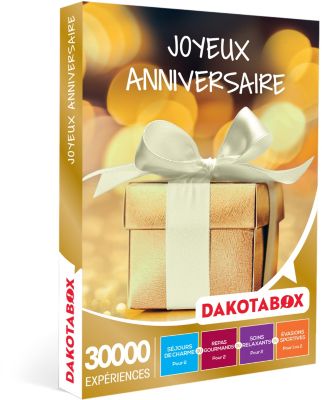 Coffret cadeau DAKOTABOX JOYEUX ANNIVERSAIRE Coffret cadeau DAKOTABOX JOYEUX ANNIVERSAIRE