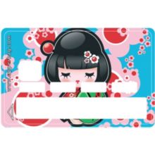 Sticker carte bleue Manga