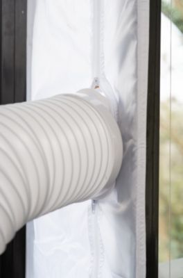 400cm Kit Calfeutrage Climatiseur Fenêtre Joint de fenêtre climatiseur  Tissu de Calfeutrage de Fenêtre Fonctionne avec Toutes Les Unités De