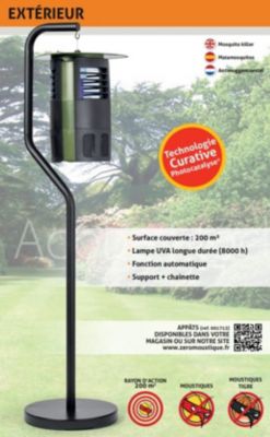 Piège à moustique ZEROMOUSTIQUE extérieur Photocatalyse 002387