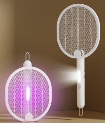 Raquette à insectes ZEROMOUSTIQUE Raquette anti moustique 3 en 1