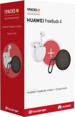 Ecouteurs HUAWEI Freebuds 4 Blanc + coque noire