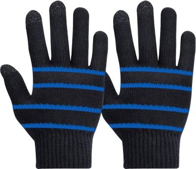 Gants AKASHI Gants d'hiver Unisexe Écran Tactile Bleu