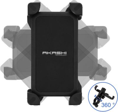 Support smartphone AKASHI Smartphone 6,8" Fixation Guidon