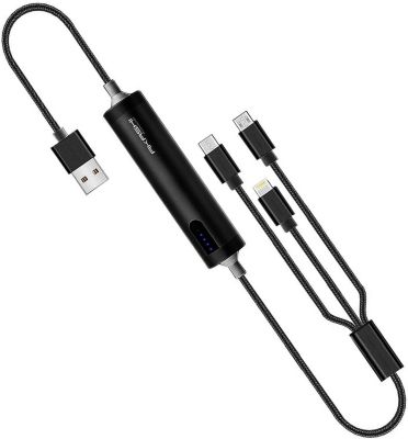 Batterie externe AKASHI Powerbank Akashi 3 connectiques 2600 mAh