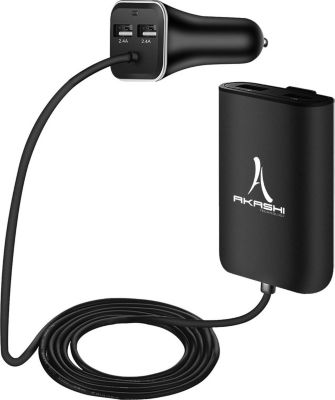 Chargeur allume cigare AKASHI Chargeur Voiture Allume-cigare HUB Exten