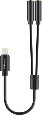 Câble Lightning AKASHI Adaptateur Lightning/2xJack 3.5mm Akashi