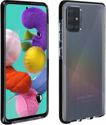 Coque AVIZAR Coque Renforcée Souple Galaxy A51 Noir