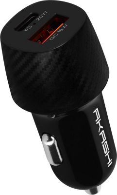 Chargeur allume cigare AKASHI Chargeur Voiture 20W Double Sortie USB Q