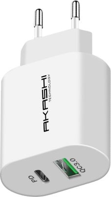 Chargeur AKASHI Chargeur Secteur 15W Double USB-A QC 3.0 Chargeur AKASHI Chargeur Secteur 15W Double USB-A QC 3.0