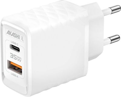 Chargeur AKASHI Chargeur Secteur 38W Double USB-A QC 3.0