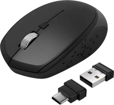 Souris sans fil AKASHI Souris Sans Fil avec Adaptateurs USB-C