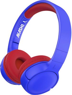 Casque AKASHI pour Enfant avec Micro Bleu et Rouge Casque AKASHI pour Enfant avec Micro Bleu et Rouge