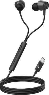 Ecouteurs AKASHI Filaires USB-C Réduction de Bruit Noir