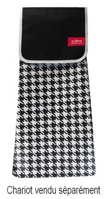 Sac de rangement LES ARTISTES pour chariot de courses Pied de Poule