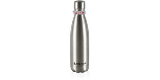 Bouteille isotherme LES ARTISTES Rebel metallic argent 50cl A-1997