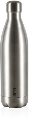 Bouteille isotherme LES ARTISTES Rebel metallic argent 80cl A-2004