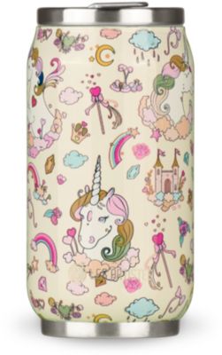 Gourde LES ARTISTES Canette Licorne Ivoire bril 280ml