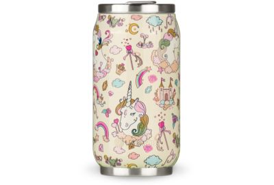 Gourde LES ARTISTES Canette Licorne Ivoire bril 280ml