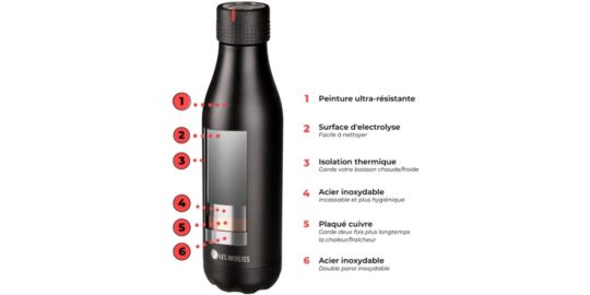 Bouteille isotherme LES ARTISTES Asian Vibe 500ml