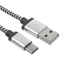 Câble USB C GENERIC Charge USB Type-c Tissé Bicolore