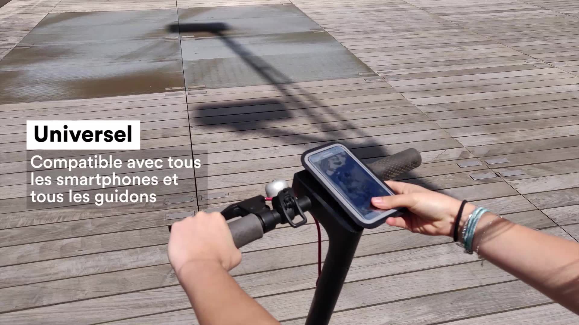Shapeheart Support vélo smartphone aimanté sur bouchon de potence