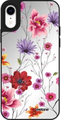 Coque EVETANE Miroir iPhone XR Fleurs Pastel Coque EVETANE Miroir iPhone XR Fleurs Pastel