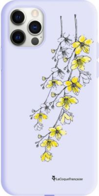 Coque EVETANE Silicone iPhone 12/12 Pro Cerisier