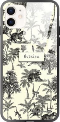 Coque EVETANE Soft Touch iPhone 12 Mini Botanic