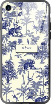 Coque EVETANE Soft Touch iPhone SE Botanic Rêve