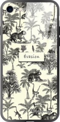 Coque EVETANE Soft Touch iPhone SE Botanic Evasion