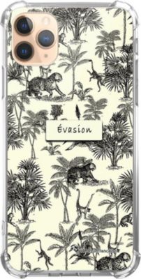 Coque EVETANE Souple iPhone 11 Pro Botanic Evasion