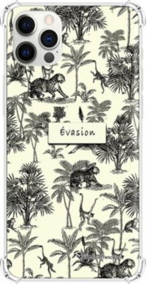 Coque EVETANE Souple iPhone 12/12 Pro Botanic Evasion