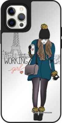 Coque EVETANE Miroir iPhone 12/12 Pro Working Girl