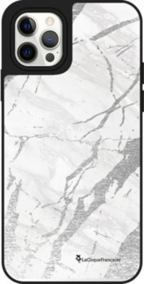 Coque EVETANE Miroir iPhone 12/12 Pro Marbre Gris
