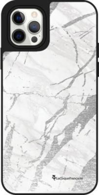 Coque EVETANE Miroir iPhone 12/12 Pro Marbre Gris