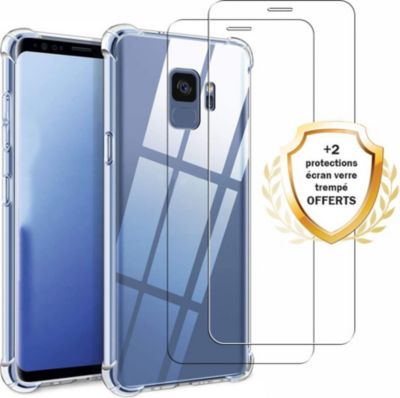 Coque EVETANE Galaxy S9 + 2 Vitres Coque EVETANE Galaxy S9 + 2 Vitres