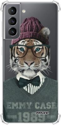 Coque EVETANE Souple Galaxy S21 5G Tigre Fashion