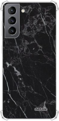 Coque EVETANE Souple Galaxy S21 5G Marbre Noir Coque EVETANE Souple Galaxy S21 5G Marbre Noir