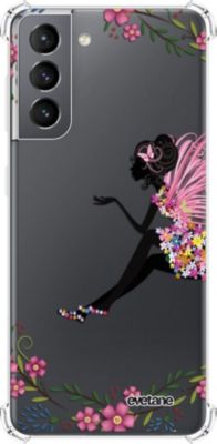 Coque EVETANE Souple Galaxy S21 5G Fée Fleurale