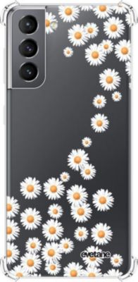 Coque EVETANE Souple Galaxy S21 5G Marguerite