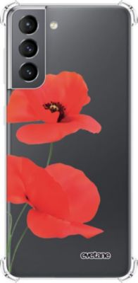 Coque EVETANE Souple Galaxy S21 5G Coquelicot Coque EVETANE Souple Galaxy S21 5G Coquelicot