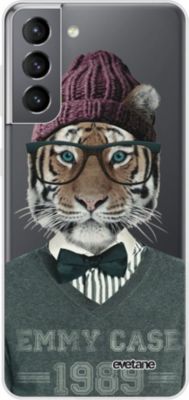 Coque EVETANE 360° Galaxy S21 5G Tigre Fashion
