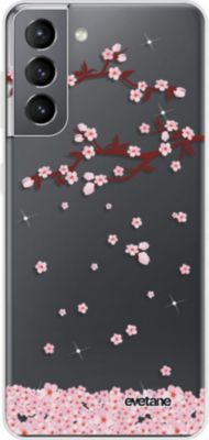 Coque EVETANE 360° Galaxy S21 5G Chute Fleurs