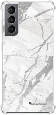 Coque EVETANE Souple Galaxy S21 5G Marbre Gris